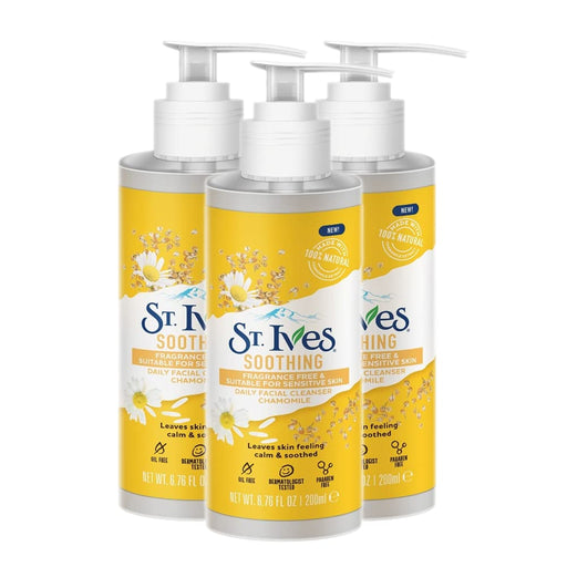 St. Ives Soothing Chamomile Face Wash 3 x 200ml