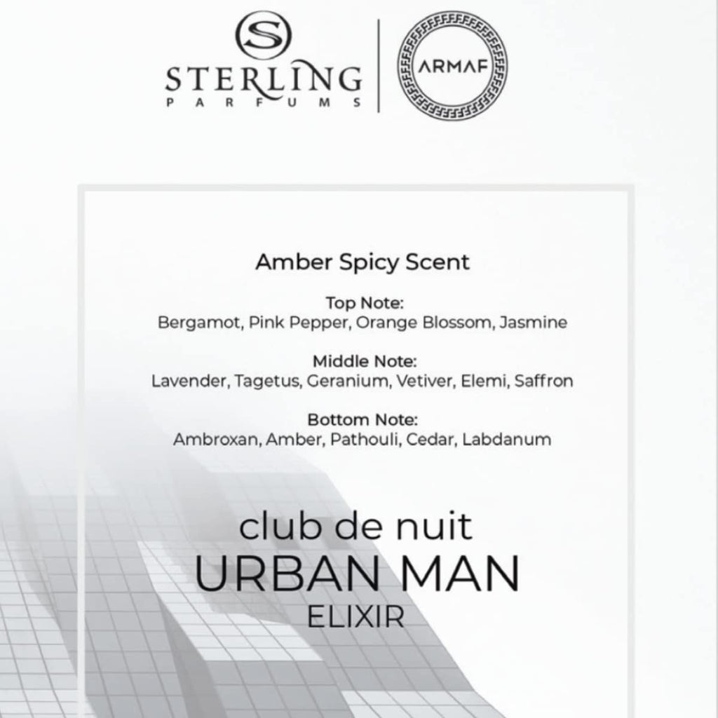 Armaf Club De Nuit Urban Man Elixir Eau de Parfum 30ml Spray - Fragrance at MyBeautyBoutique by ARMAF