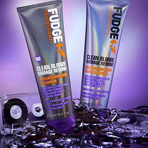 Fudge Professional Purple Toning Conditioner Clean Blonde Damage Rewind Conditioner For Blonde Hair 250 ml