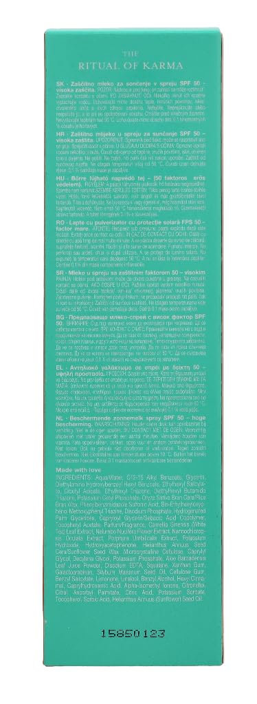 Rituals Invisible Sun Protection Milky Spray SPF50 200ml
