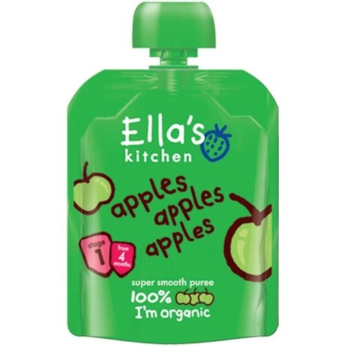 Ella's Kitchen Organic Apples First Tastes Baby Pouch 4+ Months 7 Pack