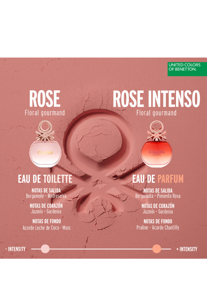 Benetton Colours De Benetton Woman Rose Intenso Eau De Parfum 80ml Spray