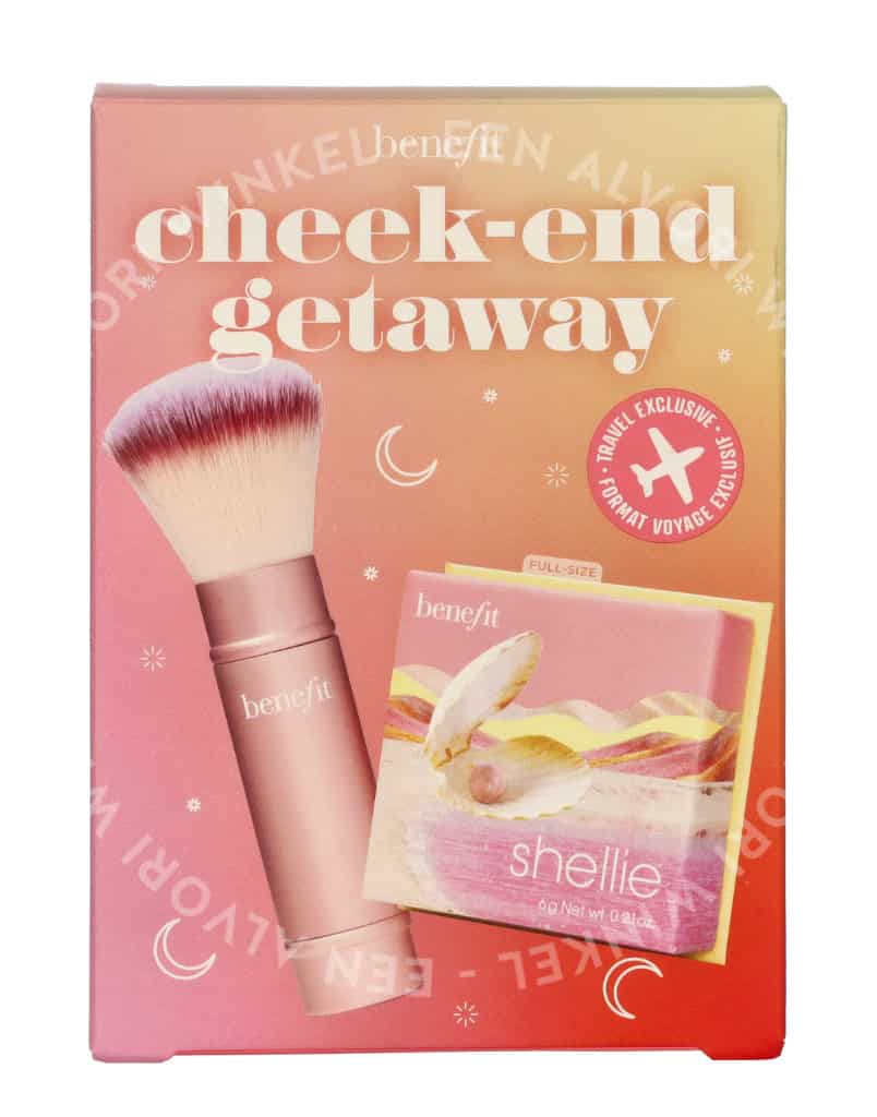 Benefit Shellie Blush Cheek-End Getaway Set 6g Shellie Blush + Multitasking Brush