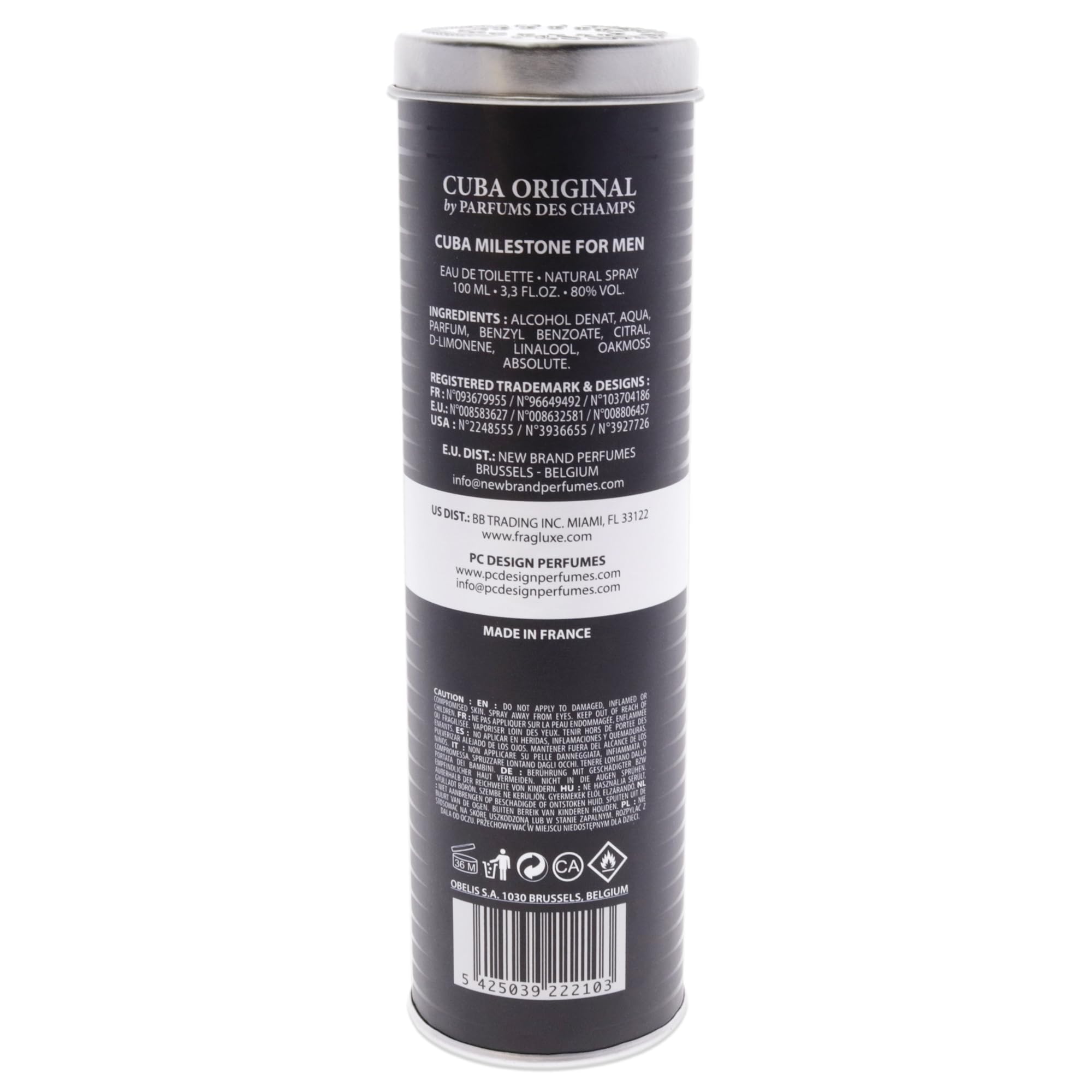 Cuba Paris Cuba Milestone Eau De Toilette 100ml Spray