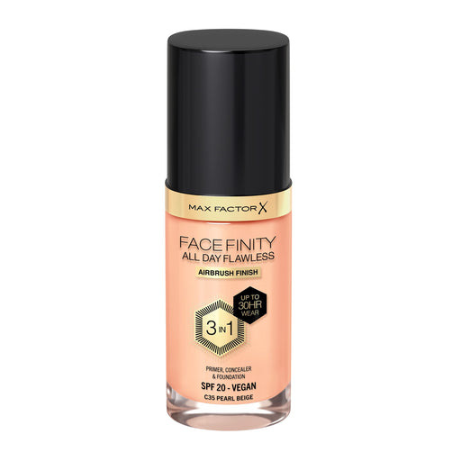 Max Factor Facefinity All Day Flawless 3 in 1 Foundation 30ml - SPF20 Pearl Beige 35