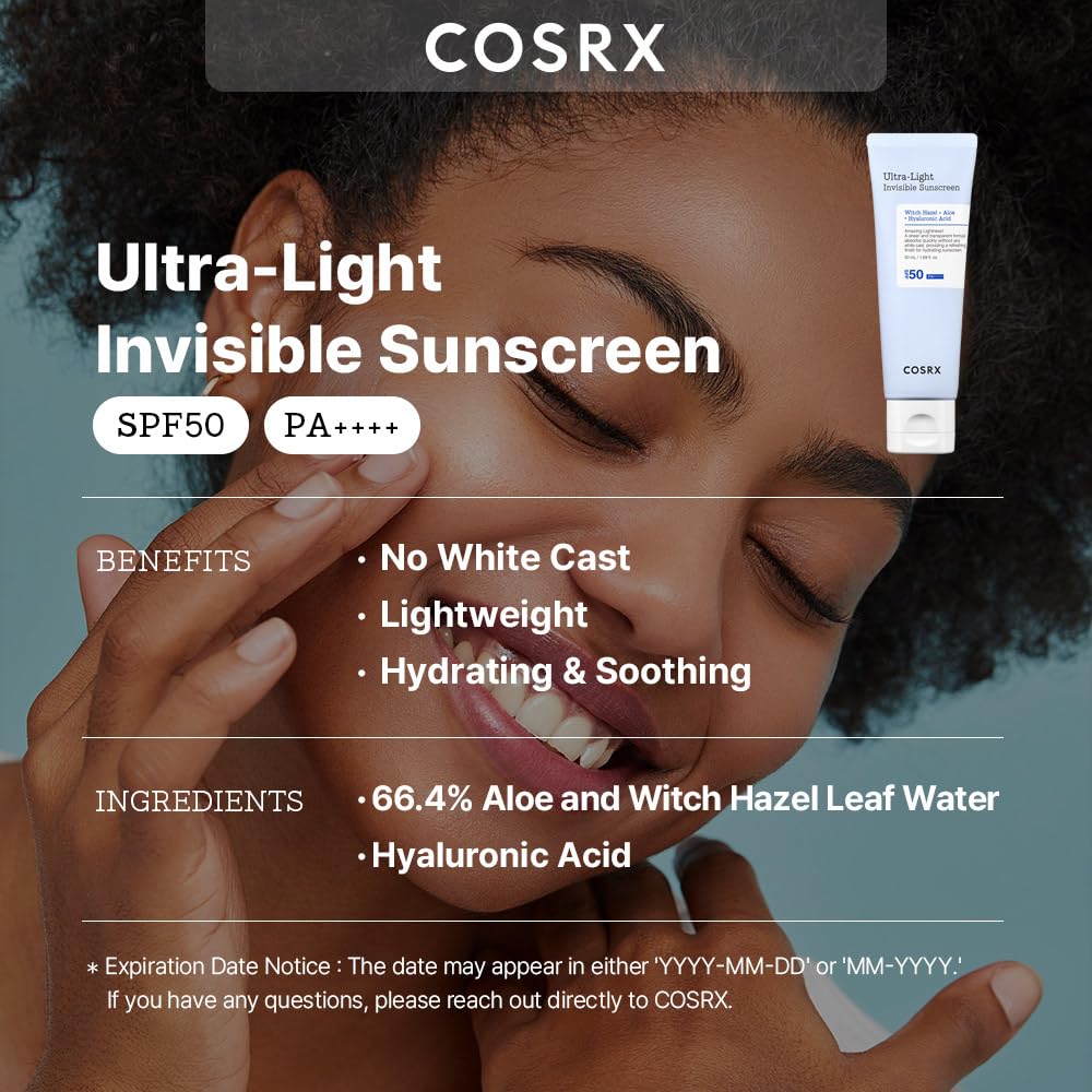 Cosrx Ultra Light Invisible Spf 50 Sun Cream 50ml