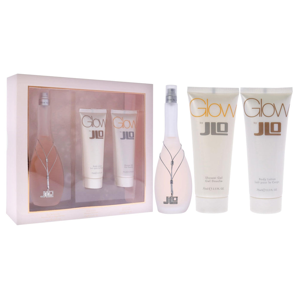 Jennifer Lopez Glow Gift Set 100ml EDT + 75ml Body Lotion + 75ml Shower Gel