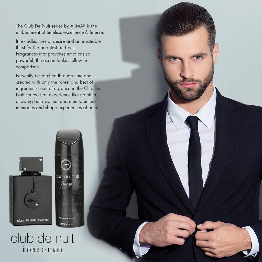 Armaf Club De Nuit Intense Gift Set 105ml EDT + 200ml Body Spray - Fragrance at MyBeautyBoutique by Armaf