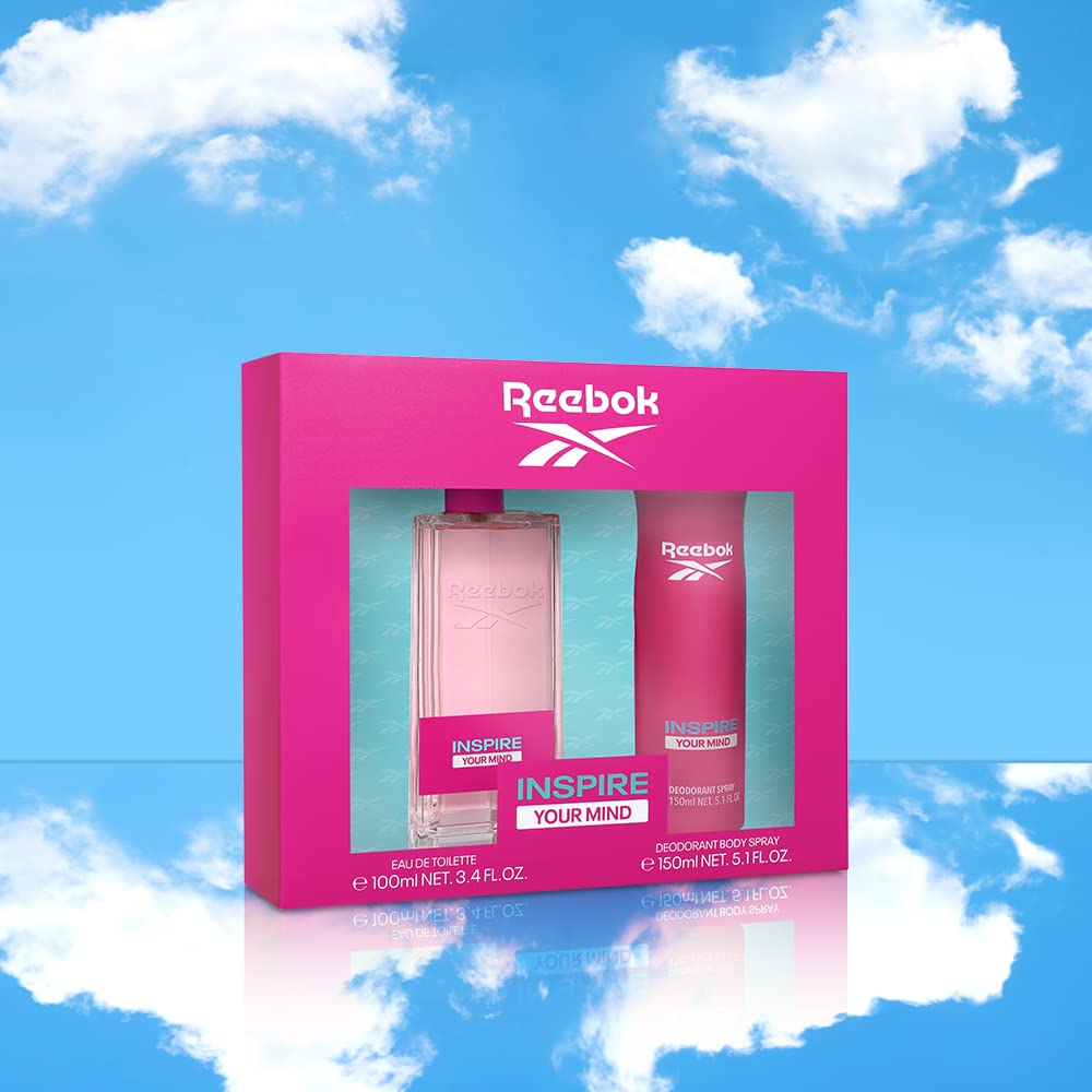 Reebok Inspire Your Mind Woman Gift Set 100ml EDT + 150ml Body Spray - Deodorant at MyBeautyBoutique by Reebok