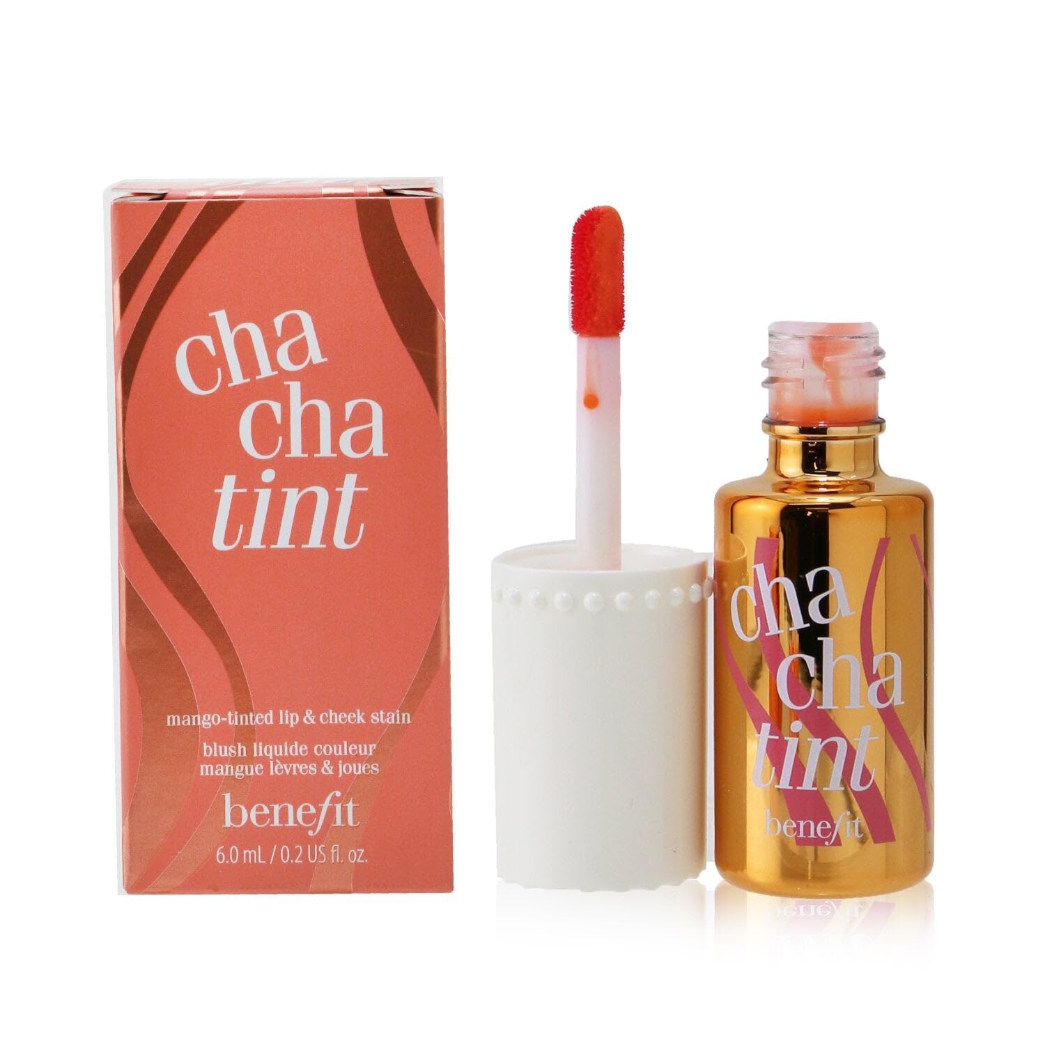 Benefit Tinted Lip & Cheek Stain 6ml - Cha Cha Tint Mango