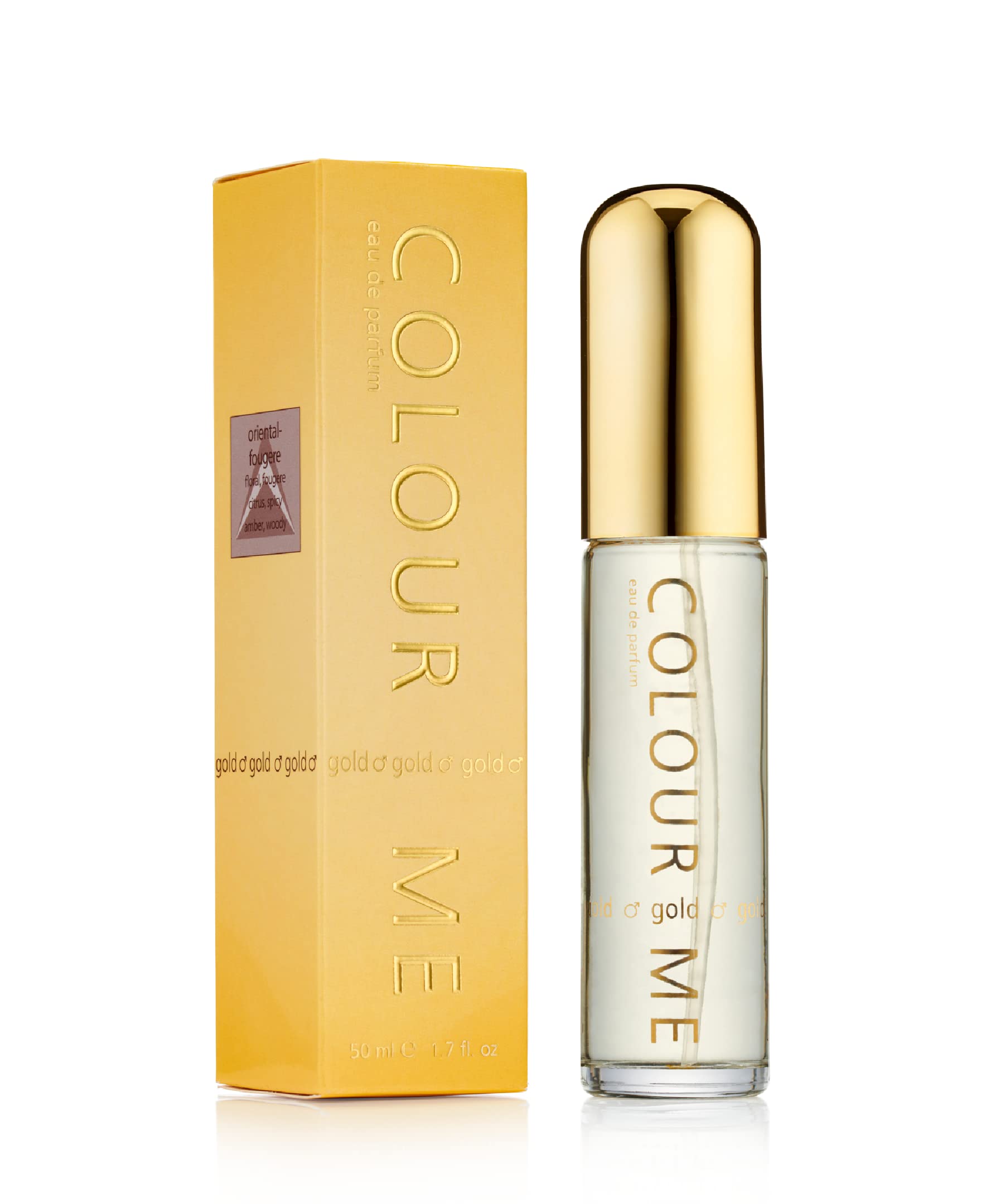 Colour Me Gold Gift Set 50ml EDT + 10ml Roll-on Perfume - Eau de Toilette at MyBeautyBoutique by Colour Me