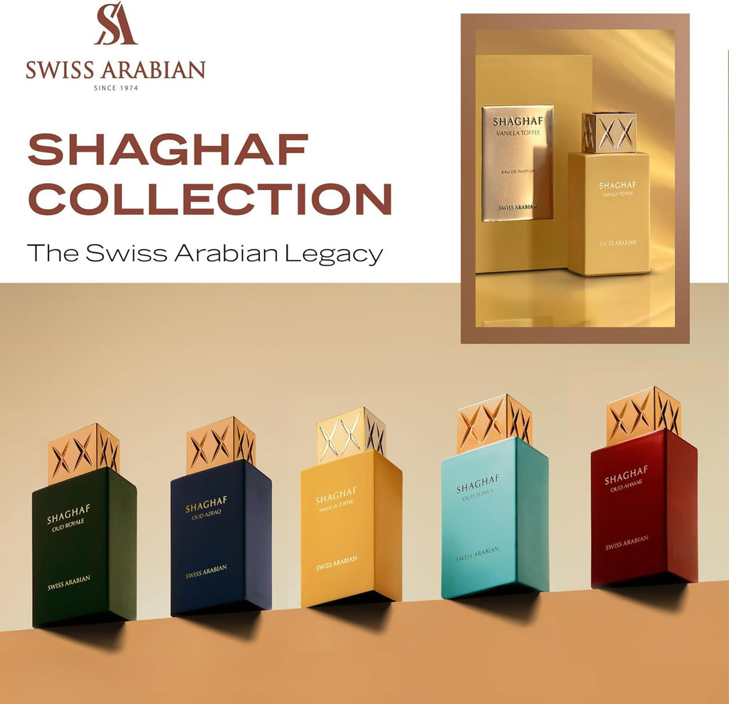 Swiss Arabian Shaghaf Vanilla Toffee Eau de Parfum 75ml Spray