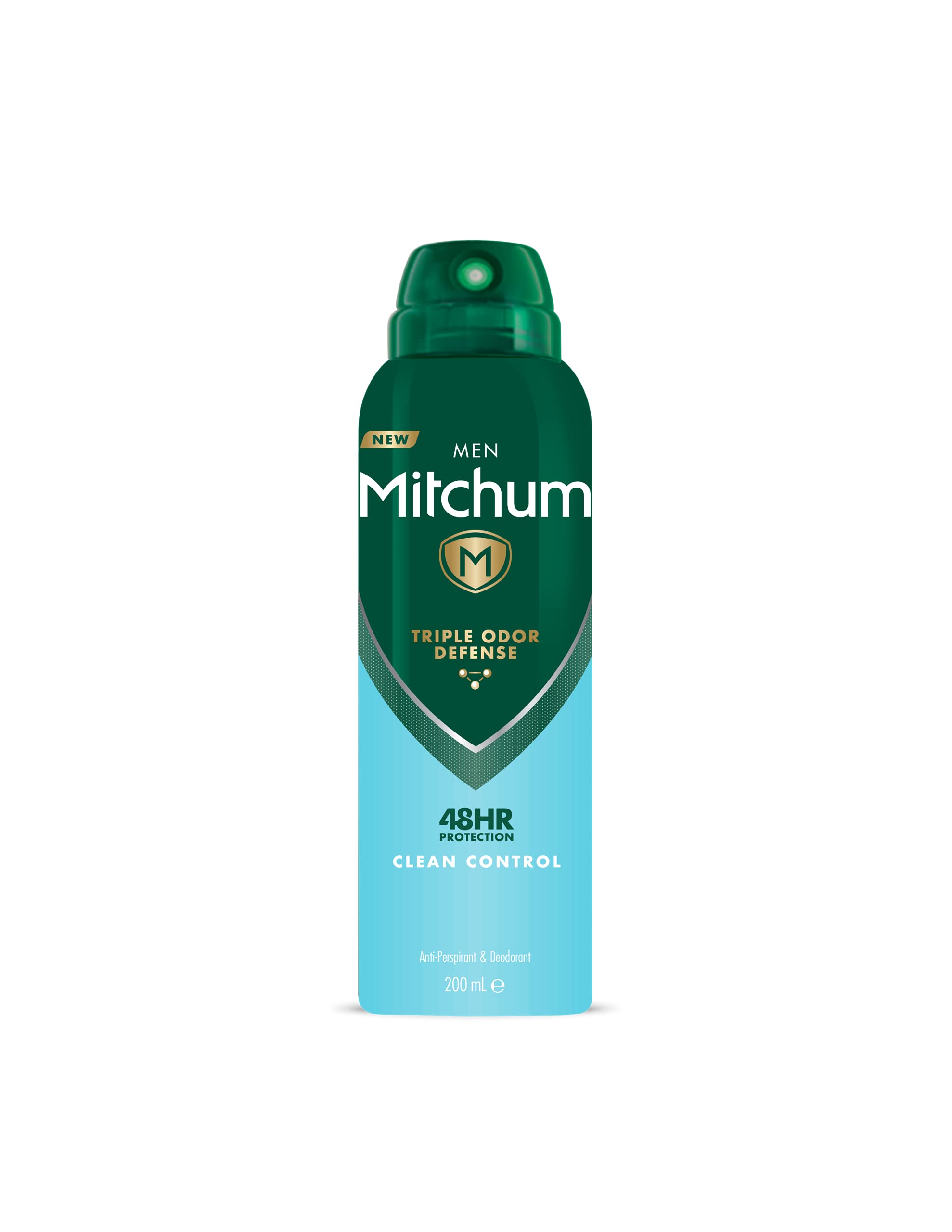 Mitchum Men Triple Odor Defense Clean Control 48HR Protection Deodorant Spray 200ml - Bath & Body at MyBeautyBoutique by Mitchum