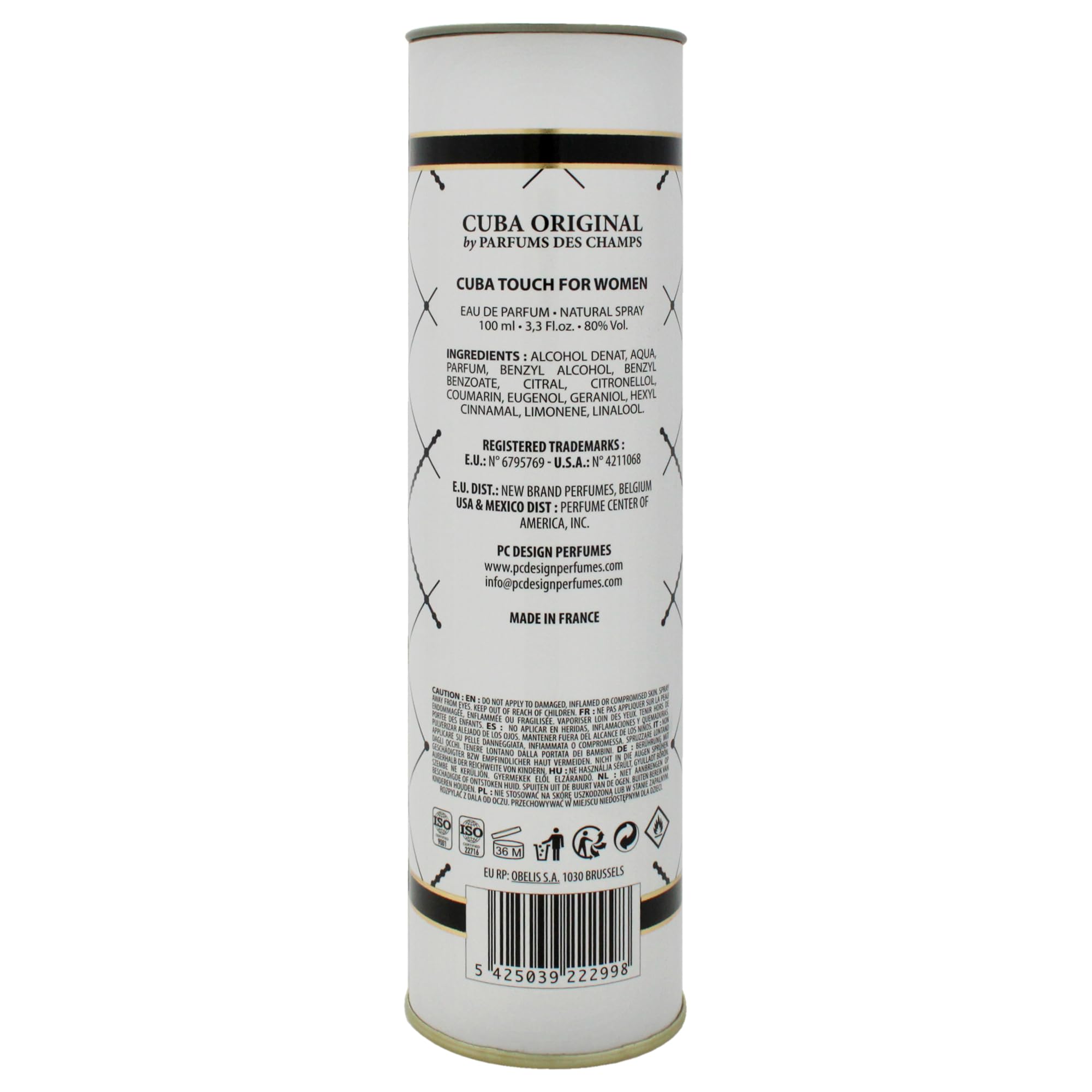 Cuba Paris Cuba Touch Eau De Parfum 100ml Spray