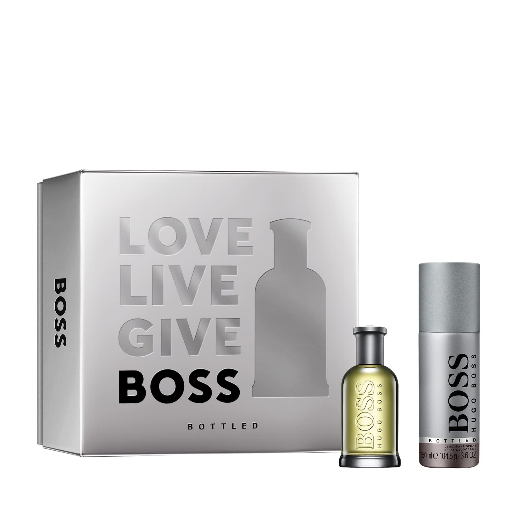 Bottled Hugo Boss 2 Piece Gift Set: Eau De Toilette 50ml - Deodorant Spray 150ml - Beauty at MyBeautyBoutique by Hugo Boss