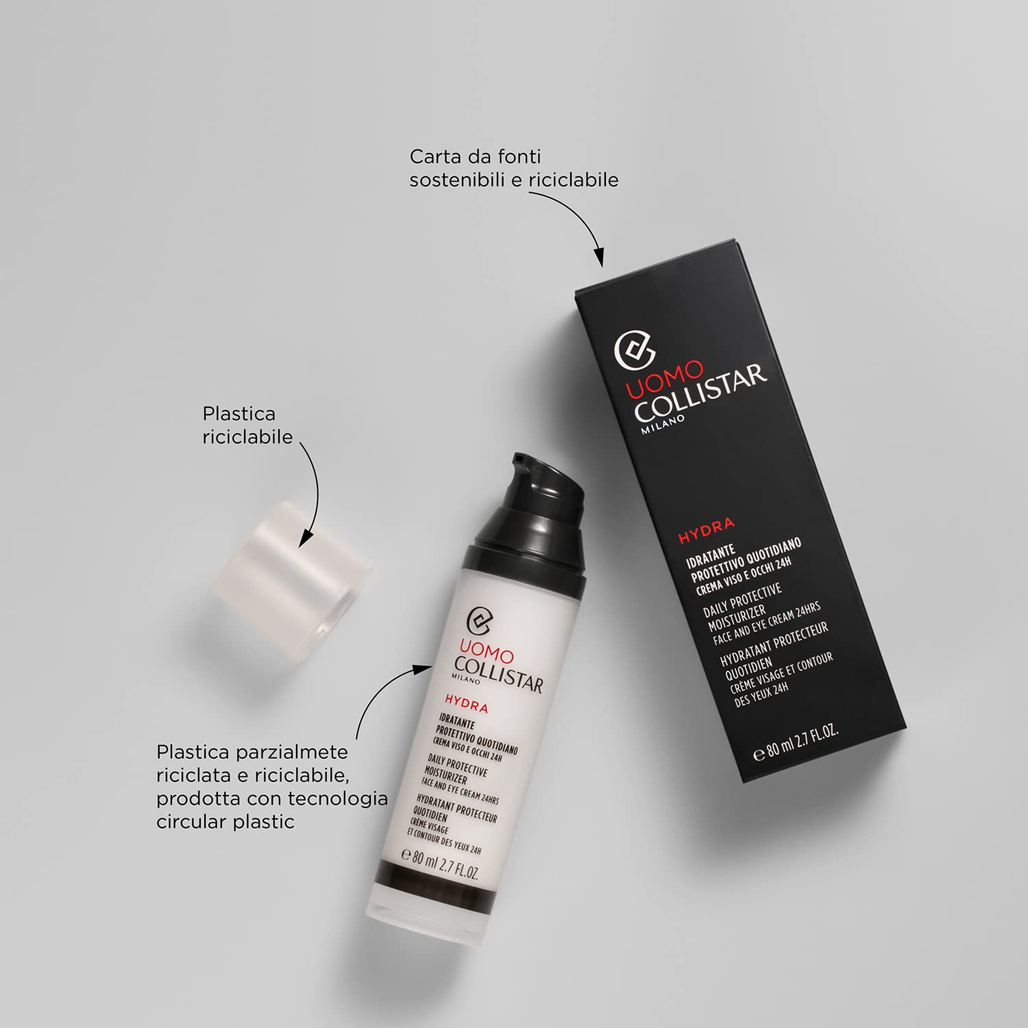 Collistar Uomo Hydra Daily Protective Moisturiser Cream 80ml