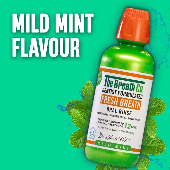 Breathco Fresh Breath Mild Mint Mouthwash 500ml