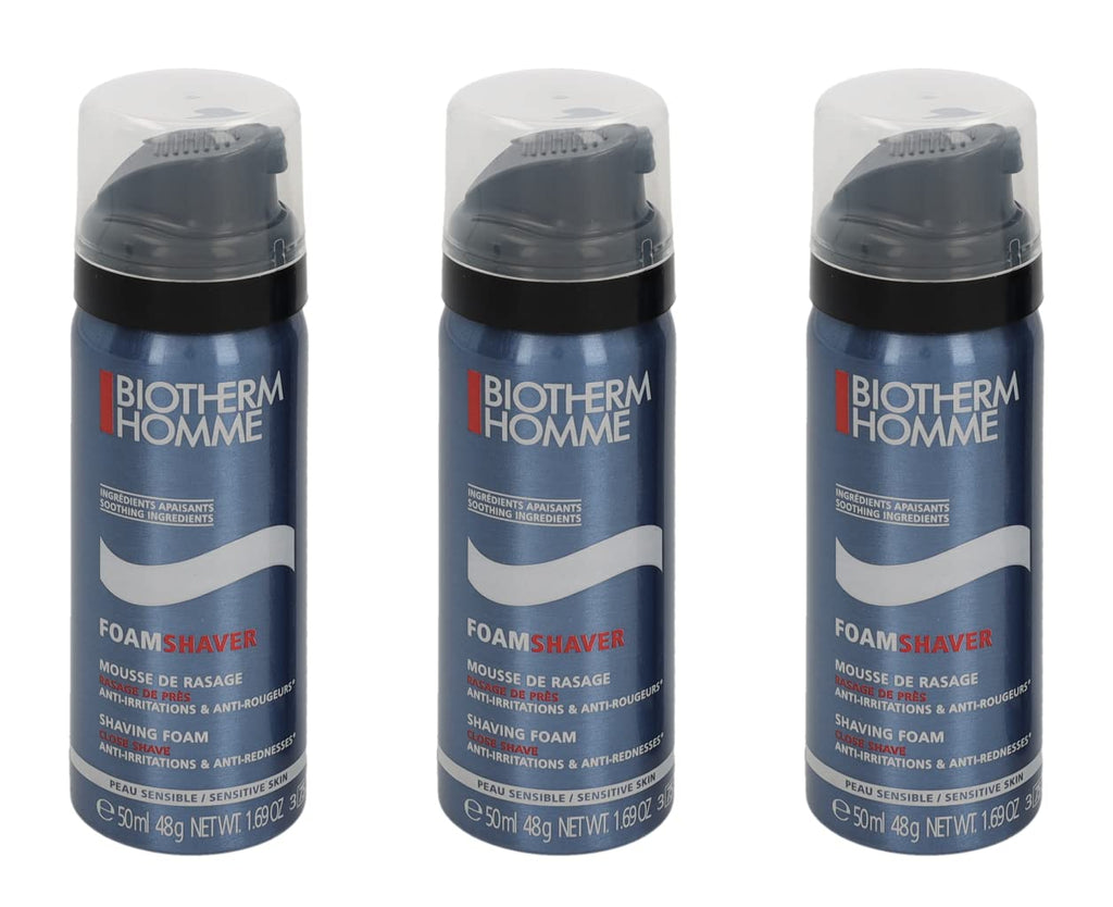 Biotherm Homme Gift Set 3 x 50ml Sensitive Shaving Foam