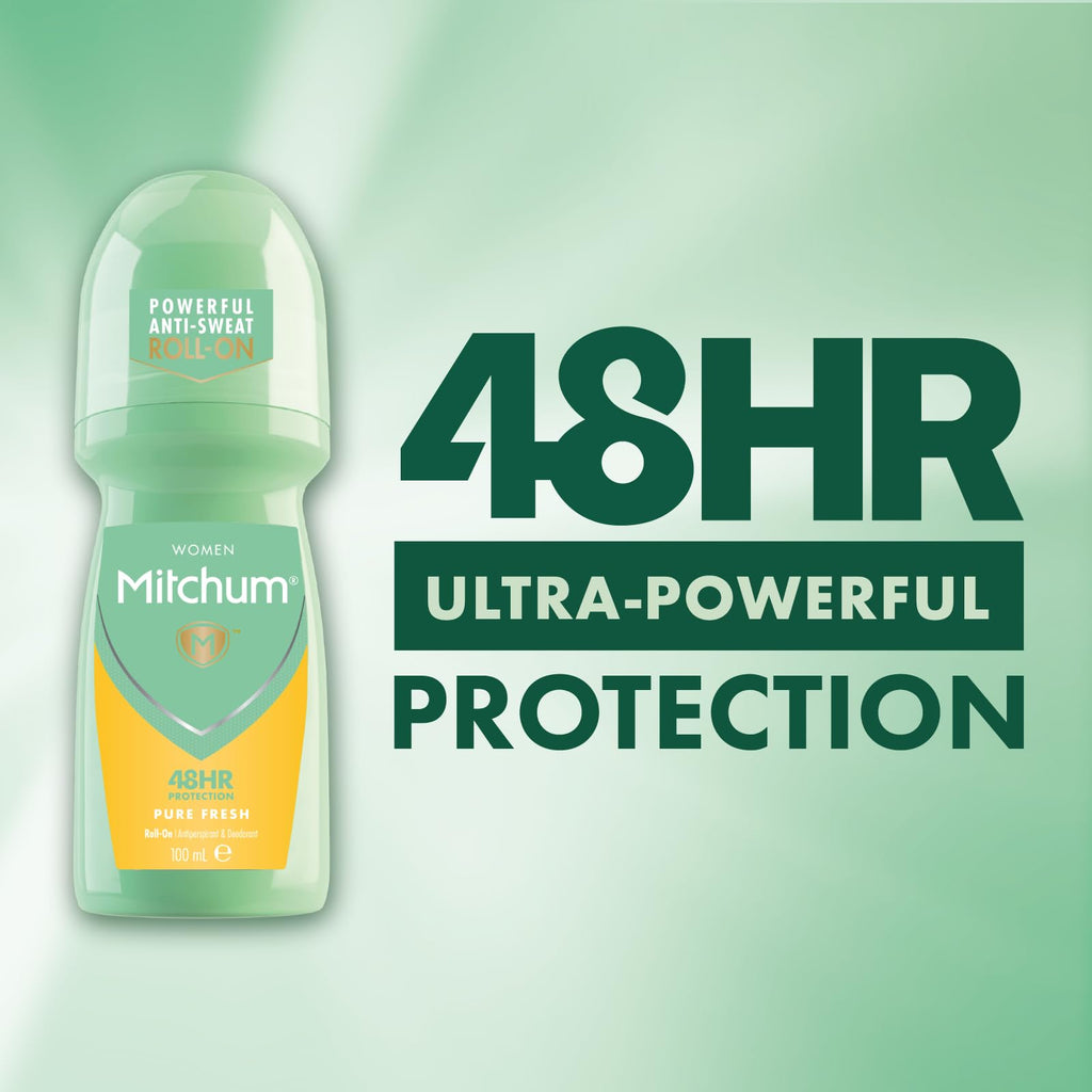 Mitchum Roll-On Pure Fresh Deodorant 100ml - Bath & Body at MyBeautyBoutique by Mitchum