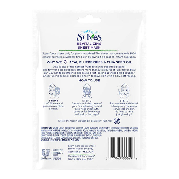 St. Ives Glowing Apricot Sheet Mask 23ml - 1 Sheet