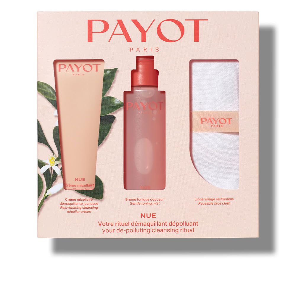 Payot Nue Gift Set 75ml Cleansing Micellar Cream + 100ml Gentle Toning Mist + Face Cloth
