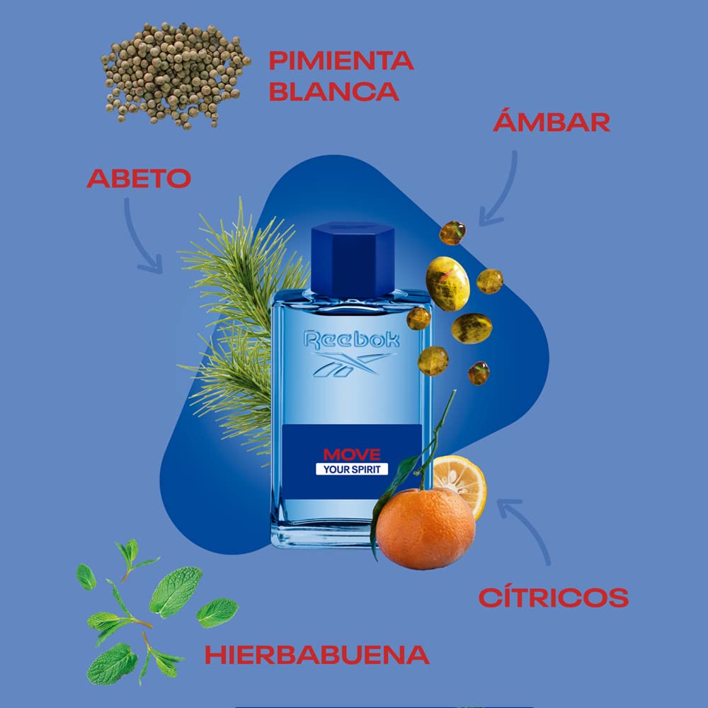 Reebok Move Your Spirit 100Ml EDT - Eau de Toilette at MyBeautyBoutique by Reebok