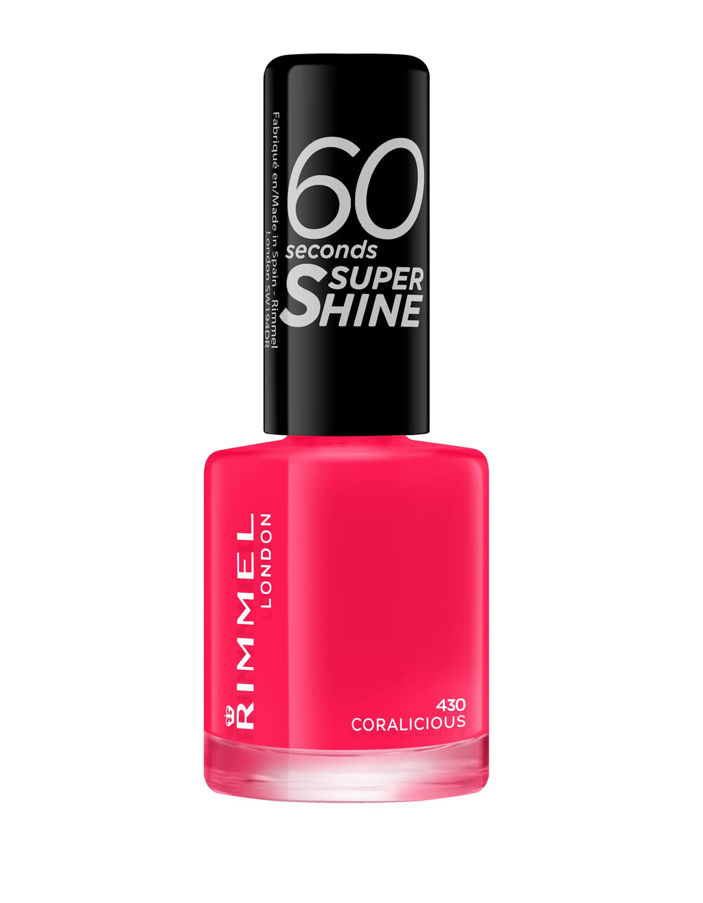Rimmel 60 Seconds Super Shine Nail Polish 8ml - 430 Coralicious