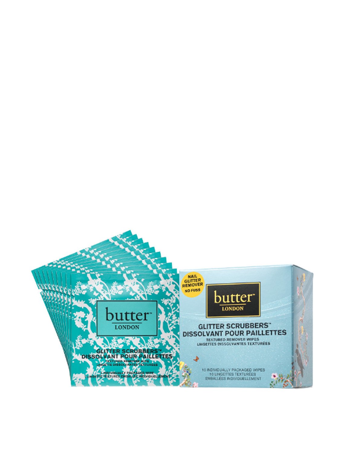 Butter London Scrubbers 2in1 Prep & Remover Wraps 10 Pieces