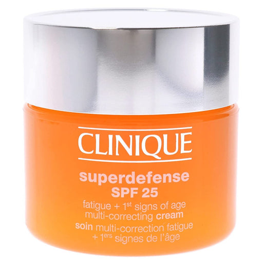 Clinique Superdefense Fatigue + 1st Signs Of Age Multi-Correcting Cream SPF25 50ml - Very Dry to Dry Combination Skin