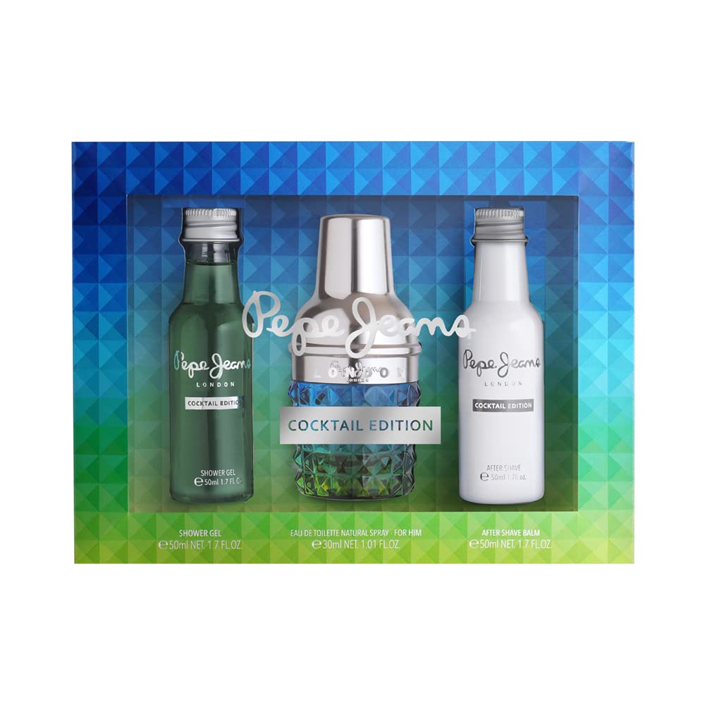 Pepe Jeans Him Cocktail 30Ml EDT+50Ml Sg+50Ml As - Gift Set at MyBeautyBoutique by Pepe Jeans
