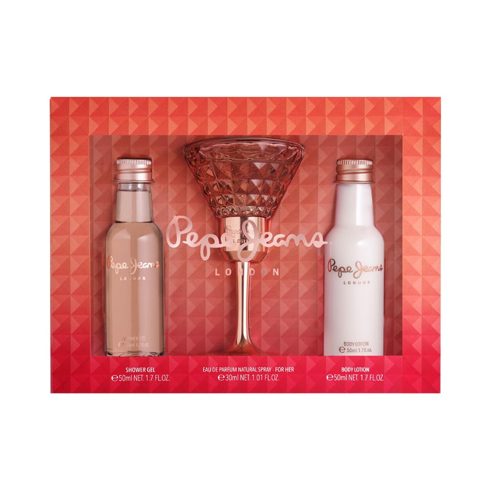 Pepe Jeans For Her Gift Set 30ml EDP + 50ml Body Lotion + 50ml Shower Gel