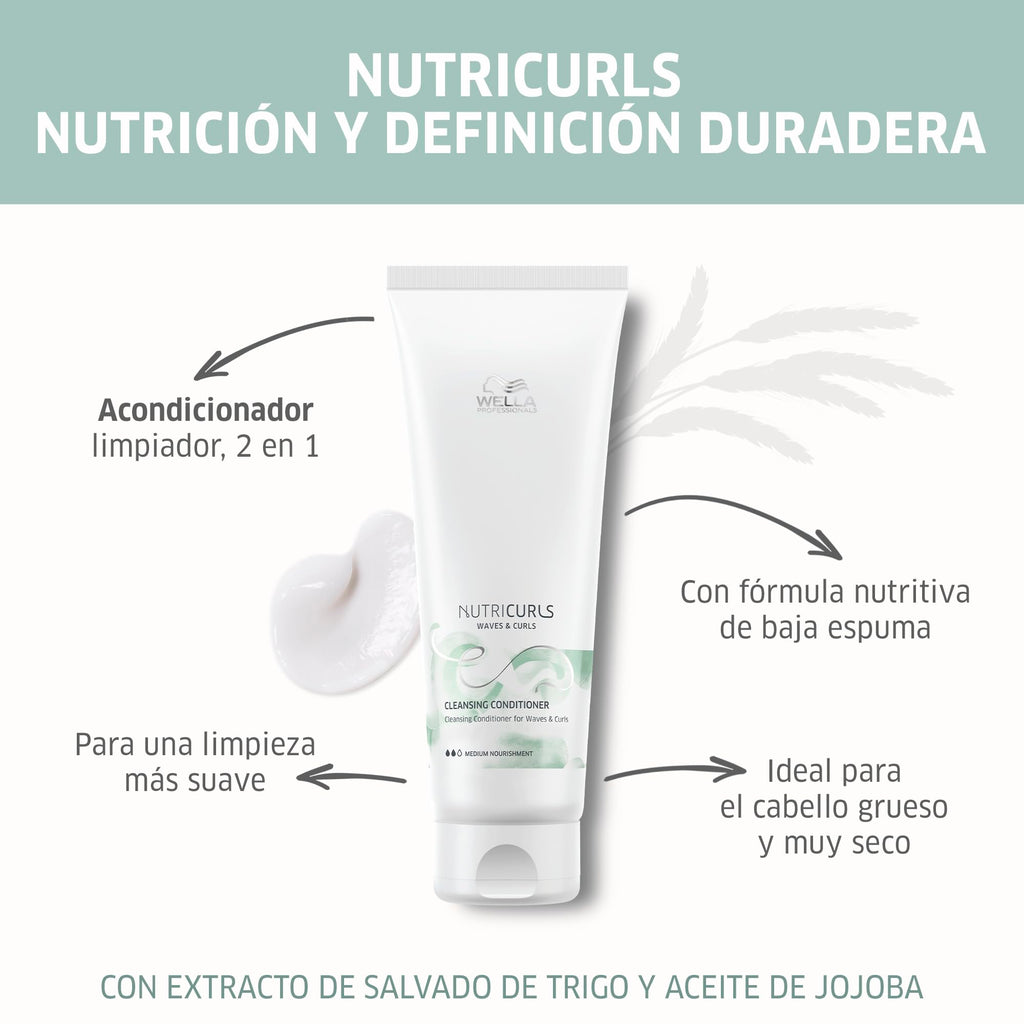 Wella Professionals Nutricurls Waves & Curls Cleansing Conditioner 250ml