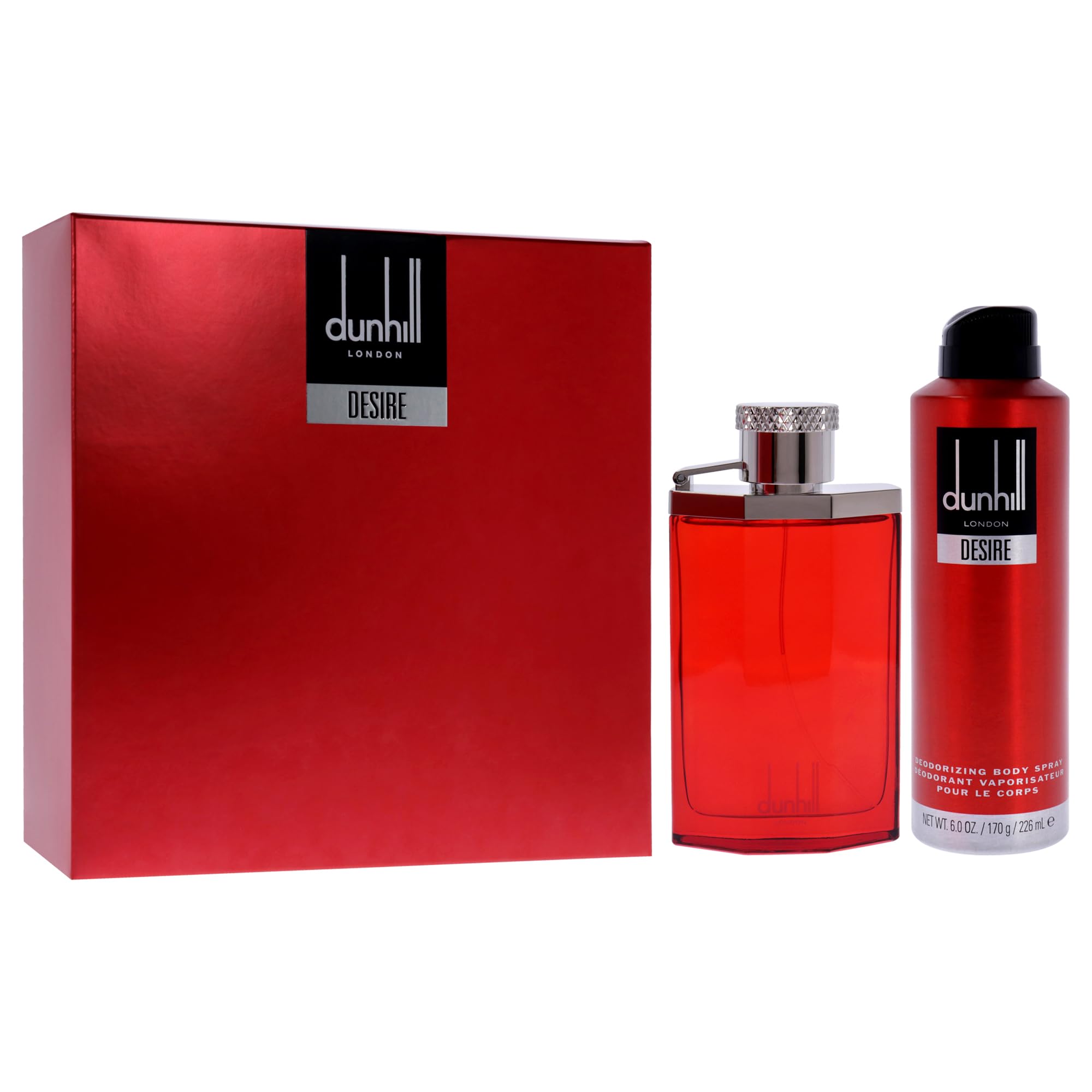 Dunhill Desire Red Gift Set 100ml EDT + 226ml Deodorant Spray