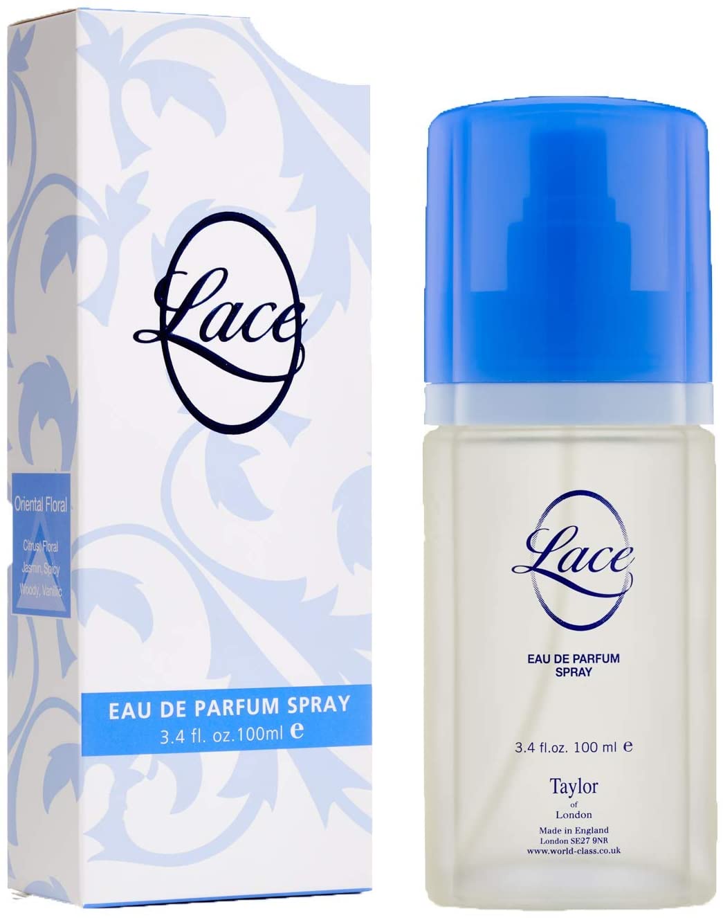 Taylor Of London Lace Eau de Parfum 100ml Spray - Perfume & Cologne at MyBeautyBoutique by Taylor Of London