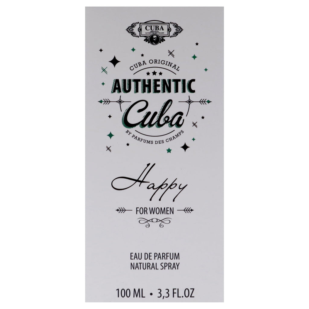 Cuba Authentic Happy Eau de Parfum 100 ML Spray