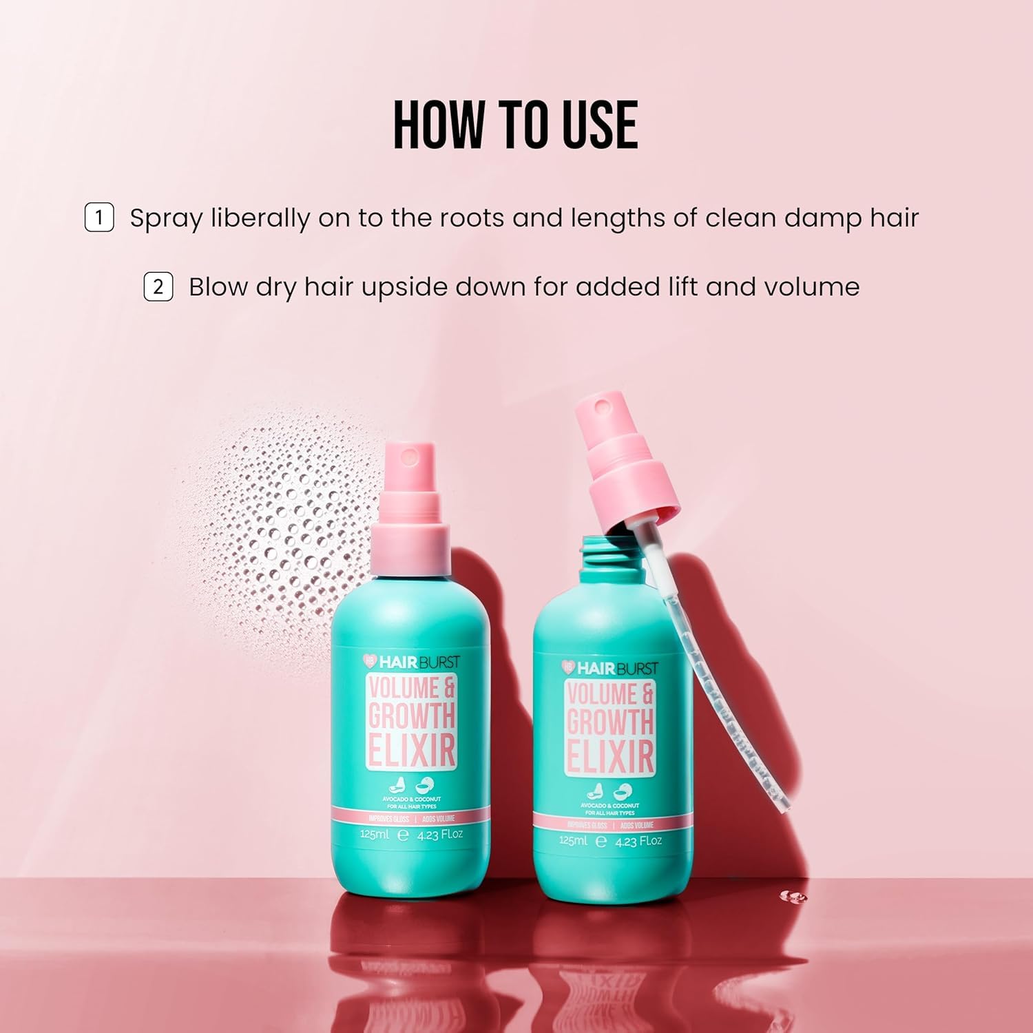 Hairburst Original Trio Bundle - Shampoo 350ml - Conditioner 350ml - Elixir Spray 12ml