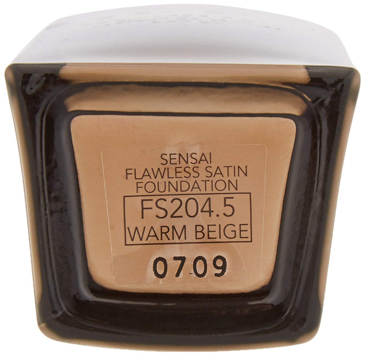 Kanebo Sensai Flawless Satin Foundation SPF20 30ml - 204.5 Warm Beige