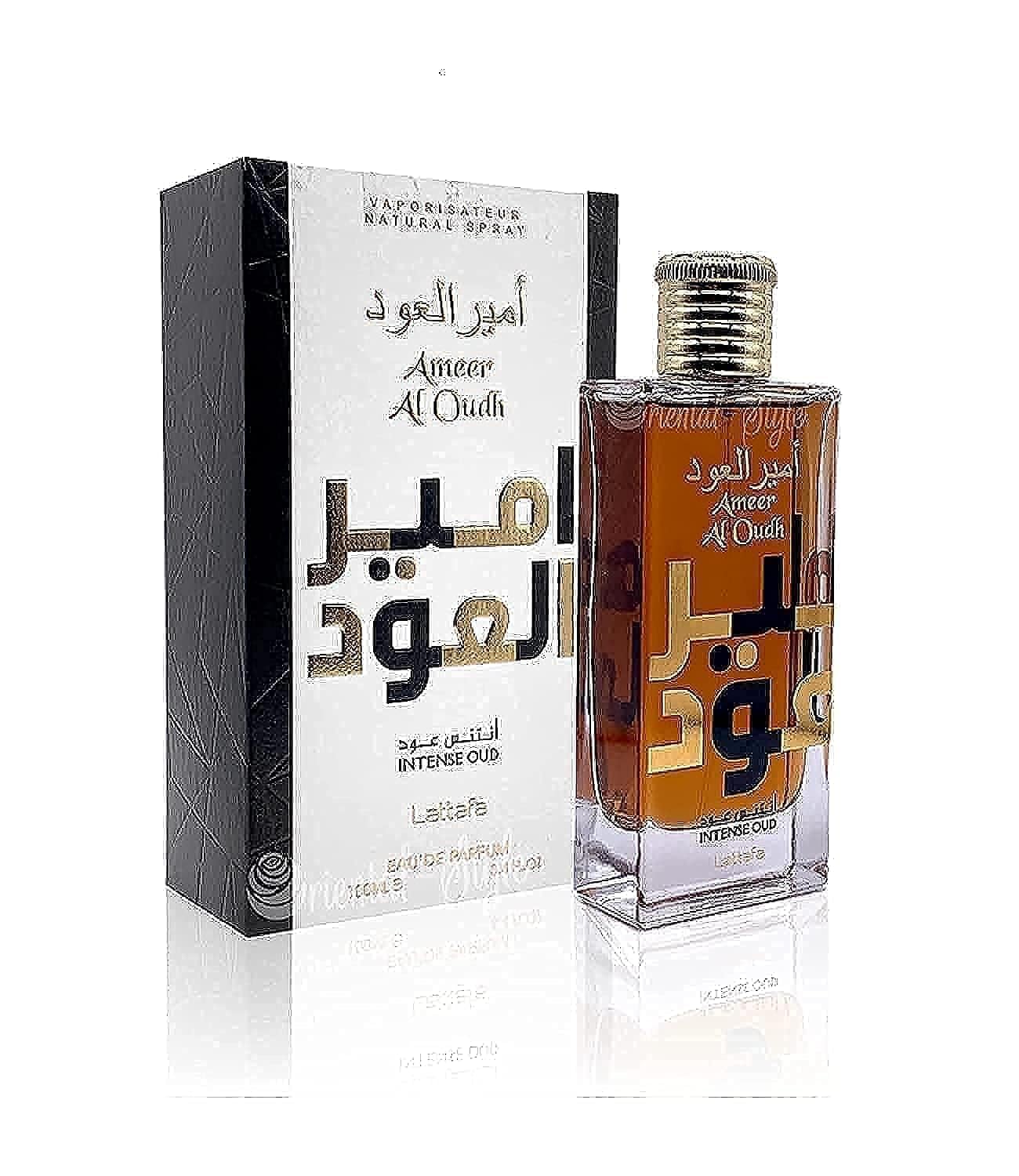 Lattafa Perfumes Ameer Al Oudh Intense Oud Eau de Parfum 100ml Spray - Unisex at MyBeautyBoutique by Lattafa Perfumes