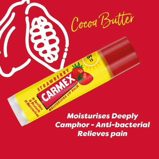 Carmex Classic Lip Balm Stick Strawberry