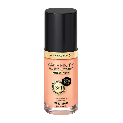 Max Factor Face Finity All Day Flawless 3 In 1 80 Bronze Foundation 30ml