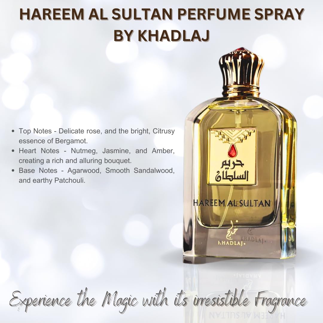 Khadlaj Perfumes Hareem Al Sultan Gold Eau de Parfum 75ml Spray