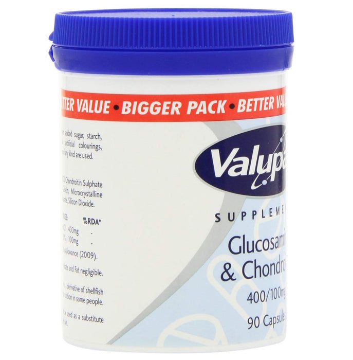 Valupak Glucosamine & Chondroitin Tablets 500/400mg 