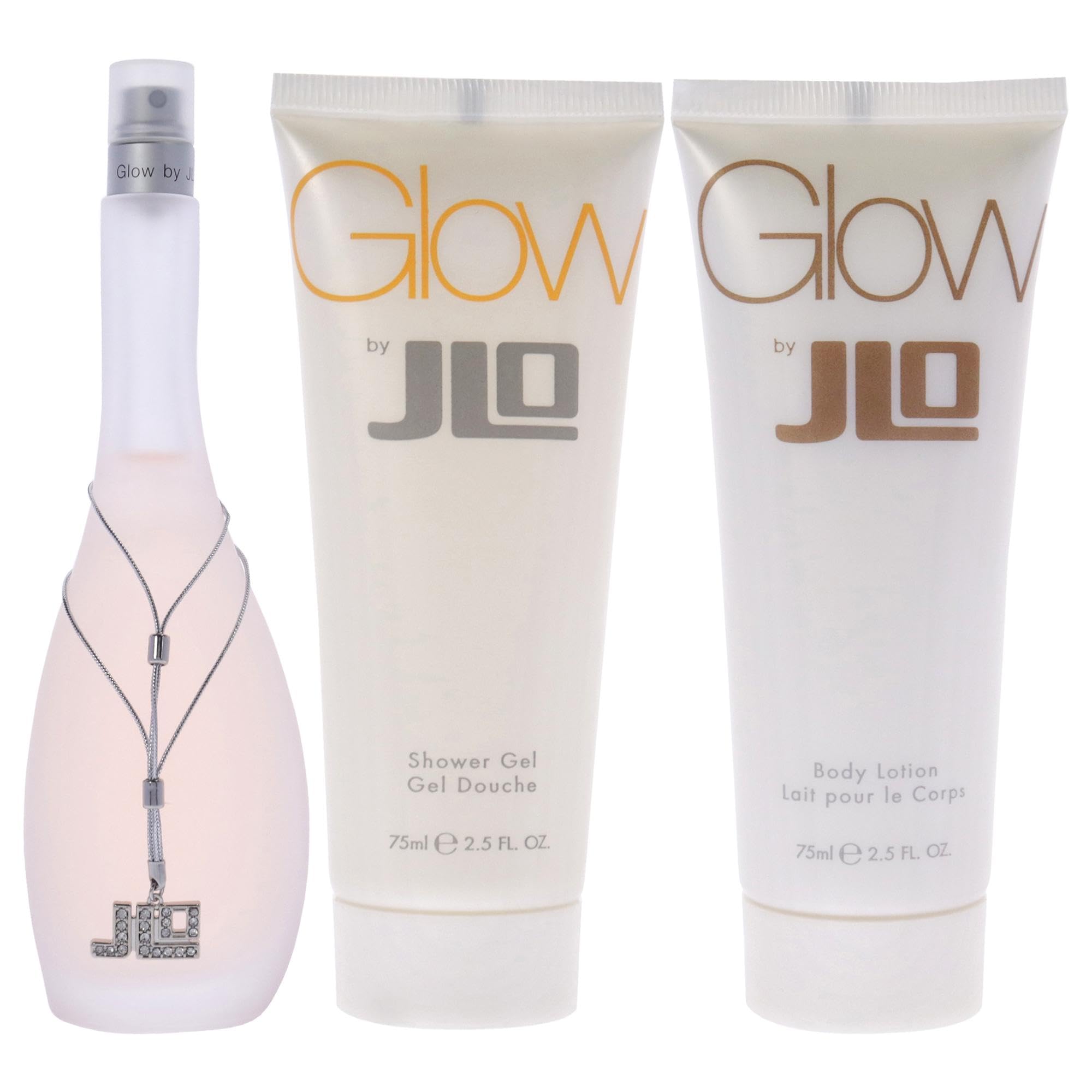 Jennifer Lopez Glow Gift Set 100ml EDT + 75ml Body Lotion + 75ml Shower Gel