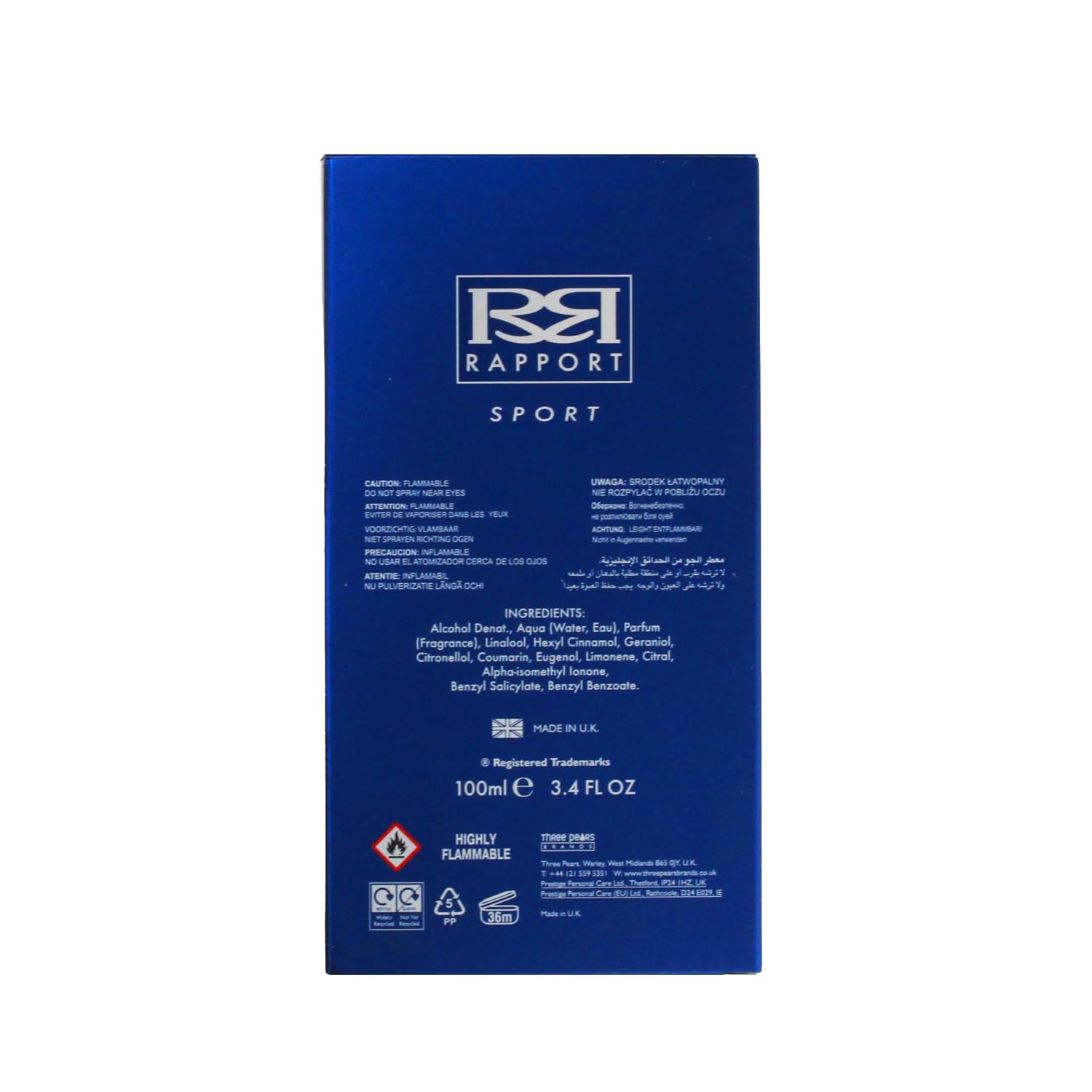 Dana Rapport Sport Eau de Toilette 100ml Spray