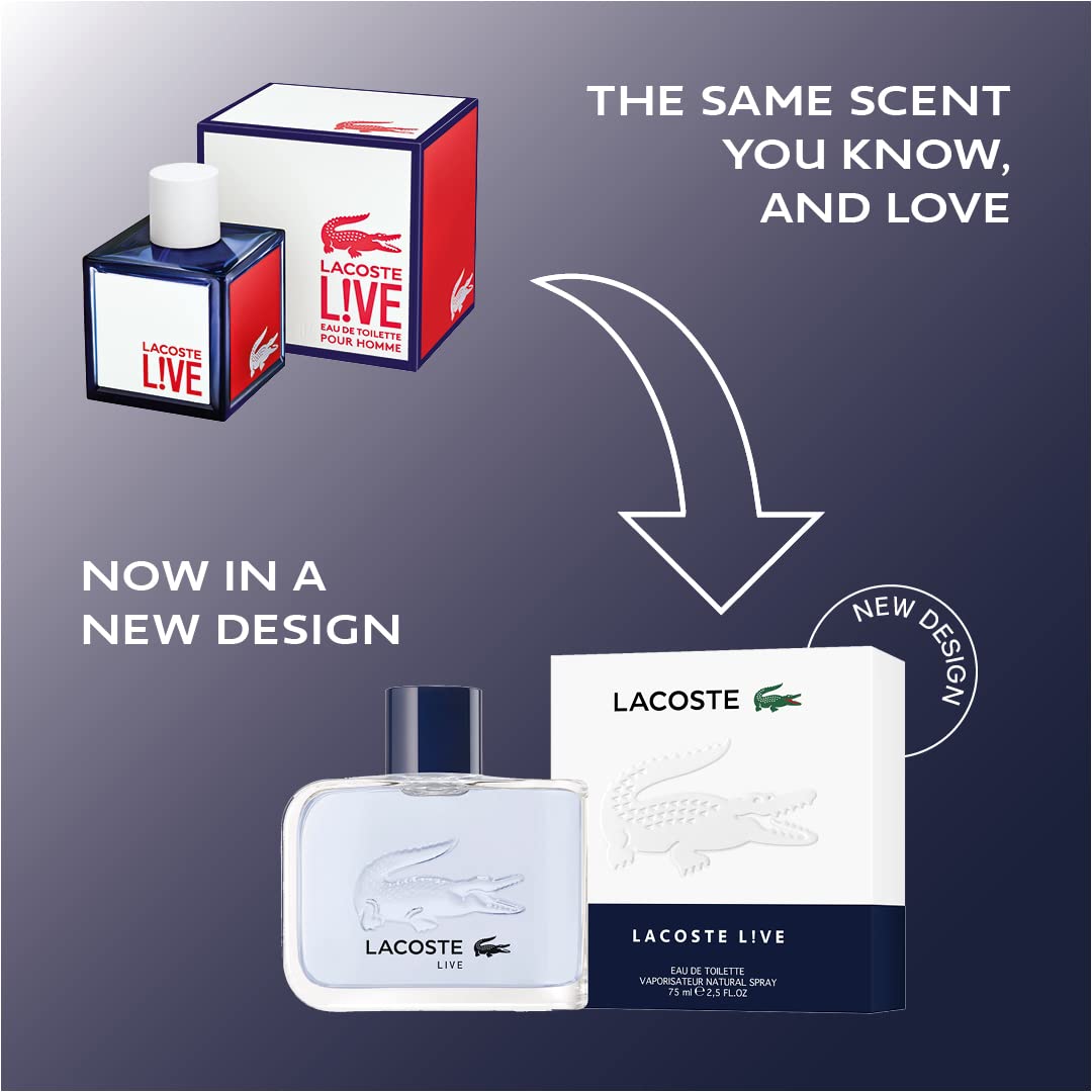 Lacoste Live Eau de Toilette 75ml Spray - Eau de Toilette at MyBeautyBoutique by Lacoste