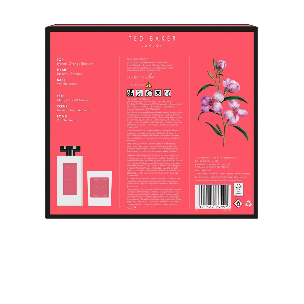 Ted Baker Kasia Gift Set 50ml EDT + 70g Candle