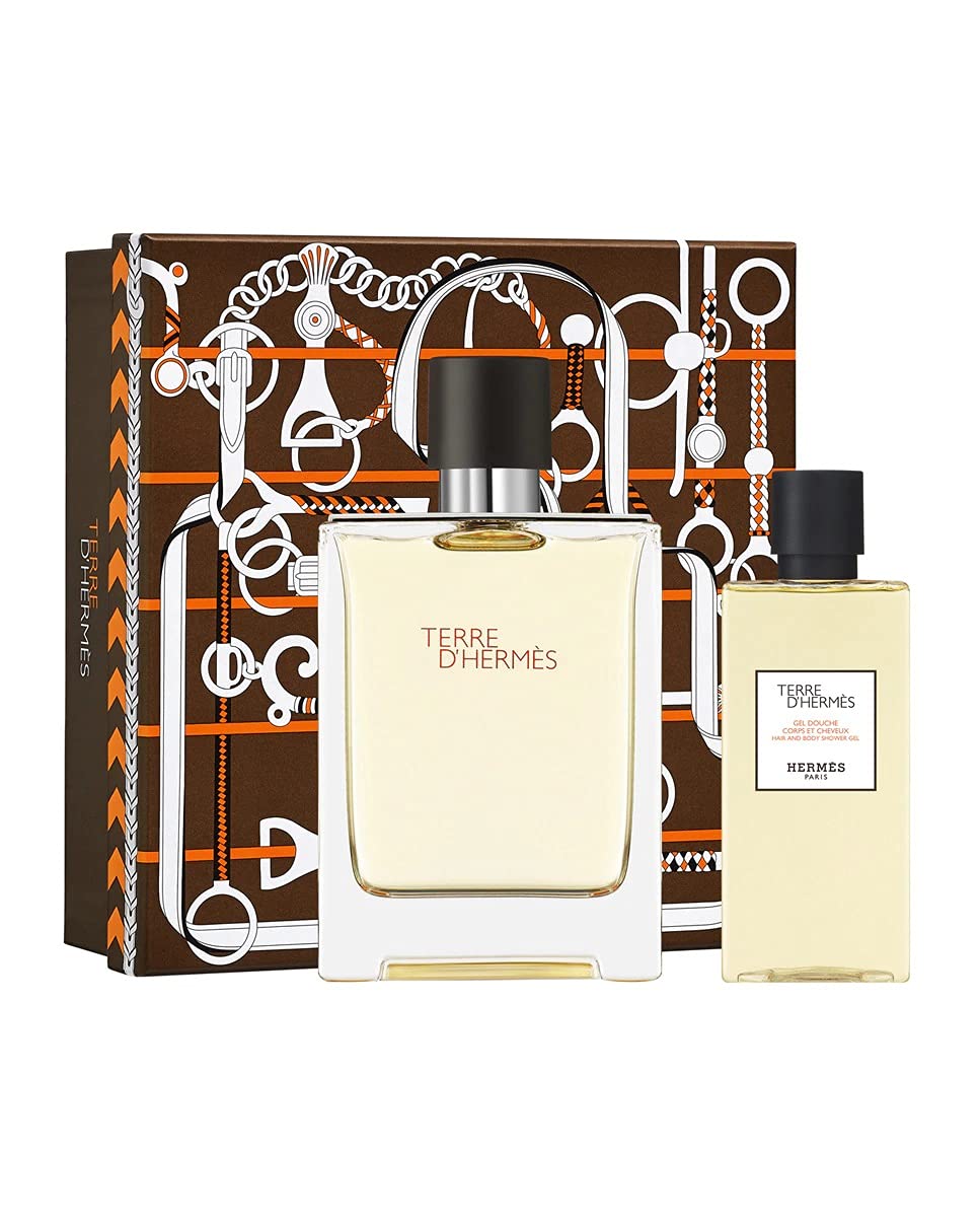 Hermès Terre d' Gift Set 100ml EDT + 80ml Shower Gel - Eau de Toilette at MyBeautyBoutique by Hermès