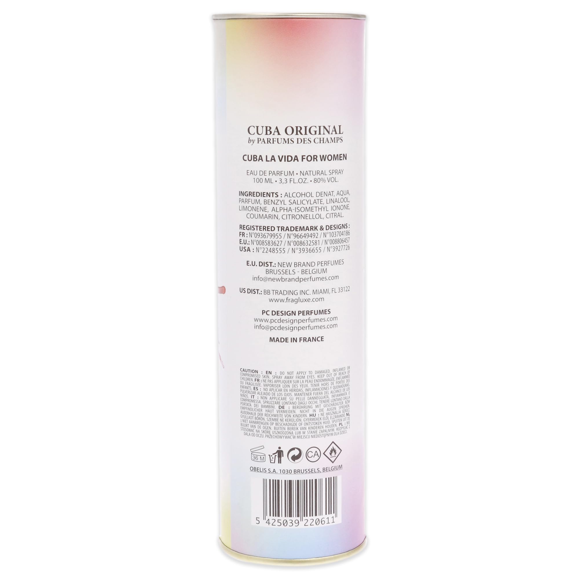 Cuba La Vida Eau de Parfum 100ml Spray