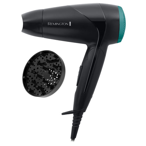 Remington Folding Travel Hairdryer with Mini Concentrator and Diffuser, Worldwide Voltage