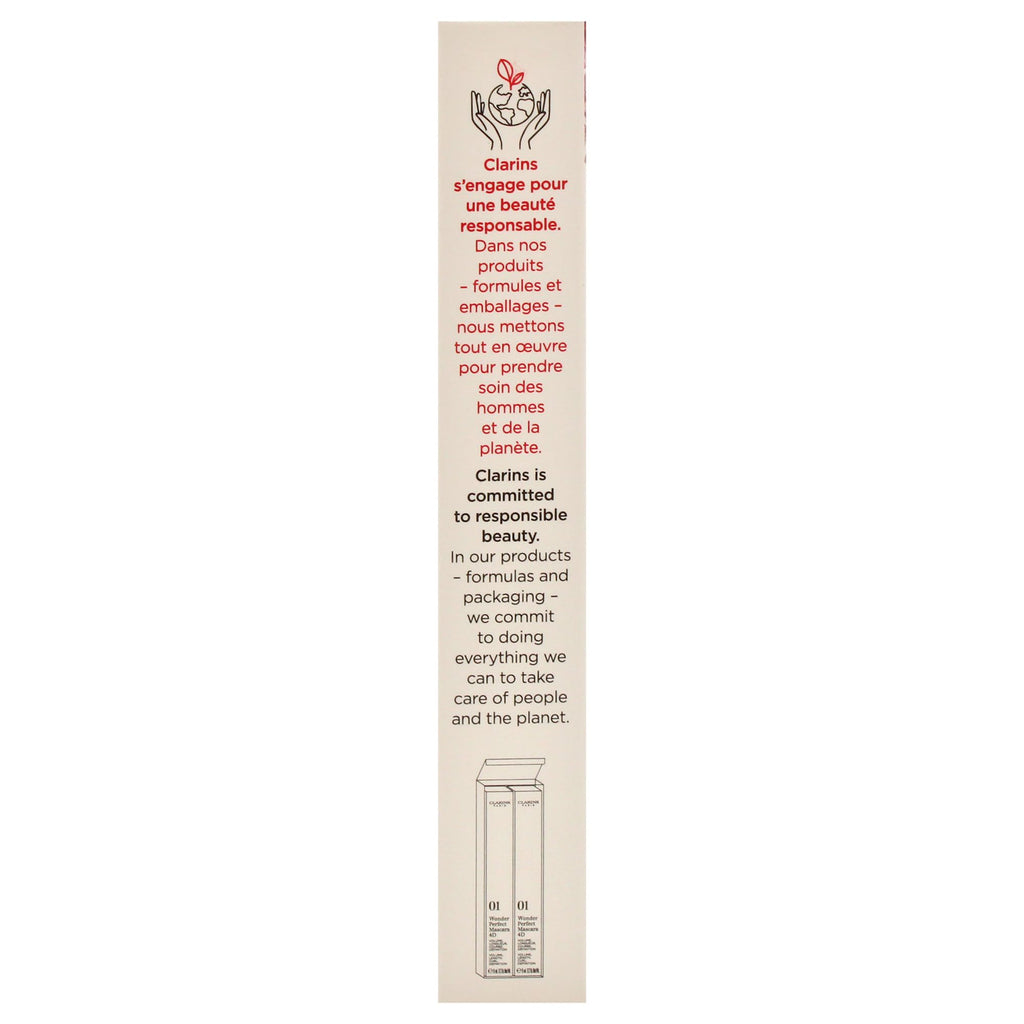 Clarins Wonder Perfect 4D Black Mascara Duo Set 2x 8ml Wonder Perfect 4D Black Mascara